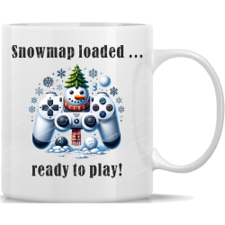 Tasse Kaffeebecher Winter Snowmap loaded … ready...