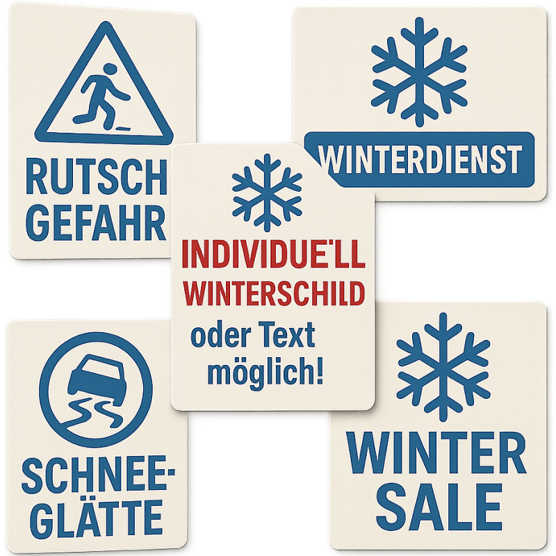 Winterschild Individuell! Eigenes Design oder Text möglich!