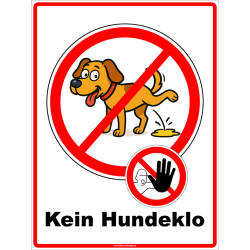 Verbotsschild Hund Hier bitte nicht 13