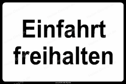 Einfahrt freihalten - 1