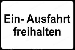 Ein- Ausfahrt freihalten - 1