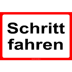 Schritt fahren