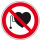 Verbotszeichen Verbot für Personen mit Herzschrittmacher
