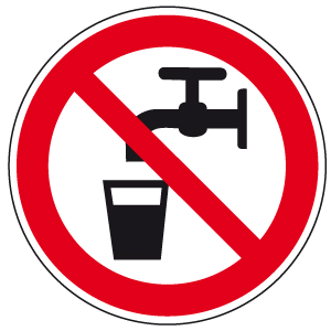 Verbotszeichen Kein Trinkwasser