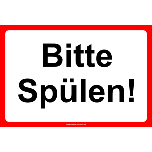 Bitte Spülen