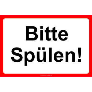 Bitte Spülen