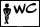 Men’s Toilets Sign – modern design