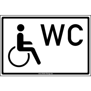 WC für Rollstuhlfahrer