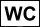 Hinweisschild WC