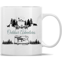 Tasse Kaffeebecher Camping Outdoor Adventures