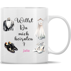 Tasse Kaffeebecher Spruch Heiraten Hochzeit Wedding...