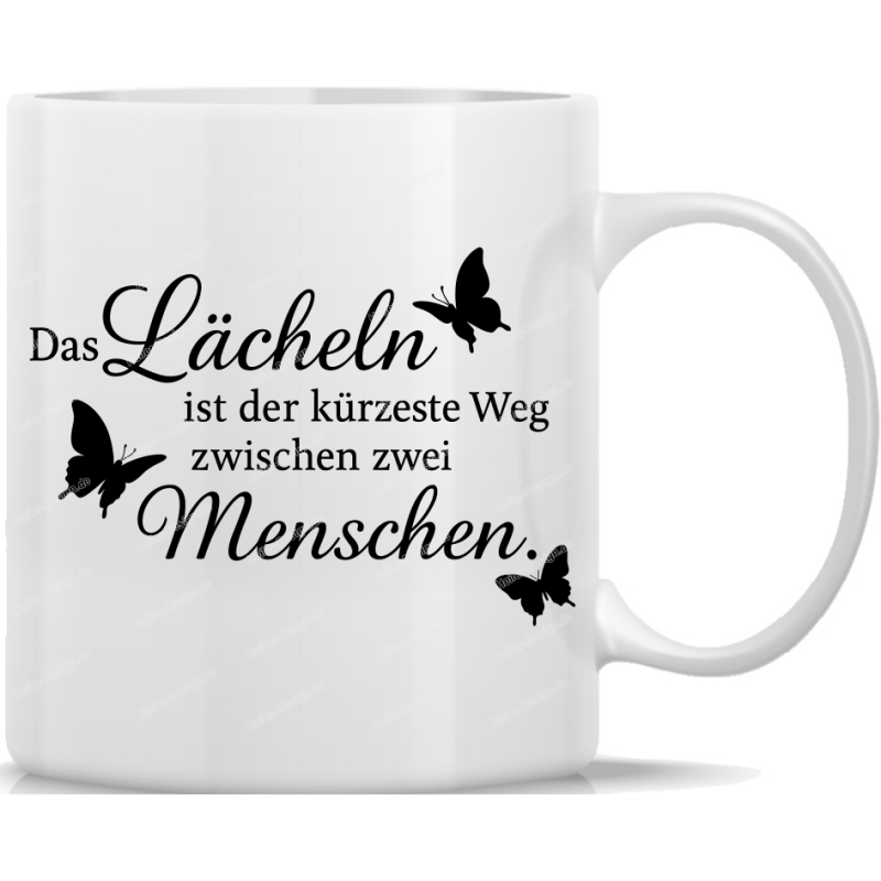 Mug A Smile Is the Shortest Distance Between Two People