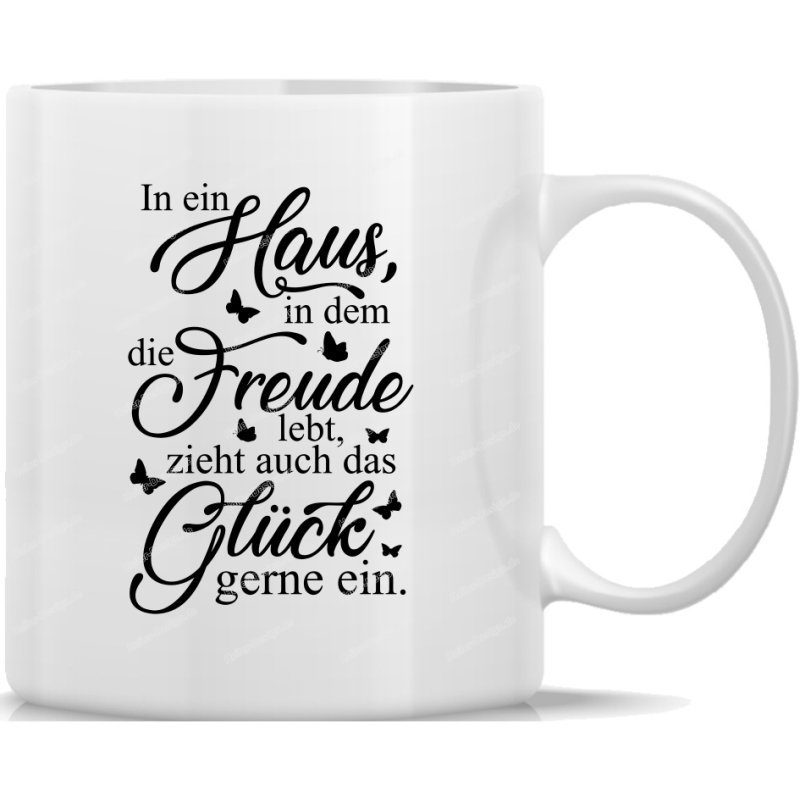 Mug In a Home Where Joy Lives Happiness Loves to Move In