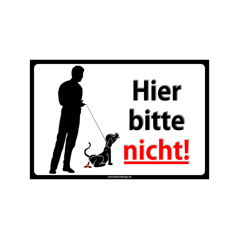 Prohibition sign Dog Not here 3