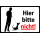 Verbotsschild Hier bitte nicht 3
