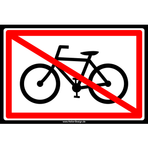 Fahrräder verboten!