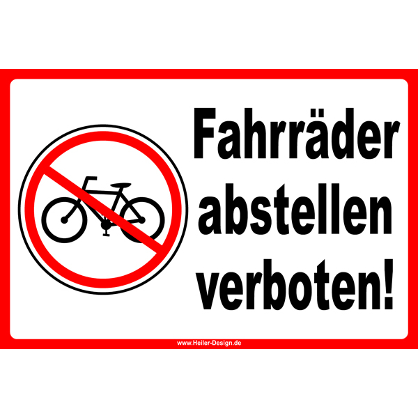 keine fahrräder abstellen