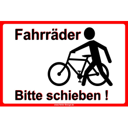 Farräder bitte schieben