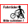 Hinweisschild Fahrräder bitte schieben