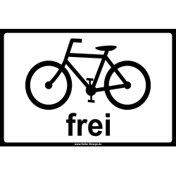 Information Sign Bicycles Allowed