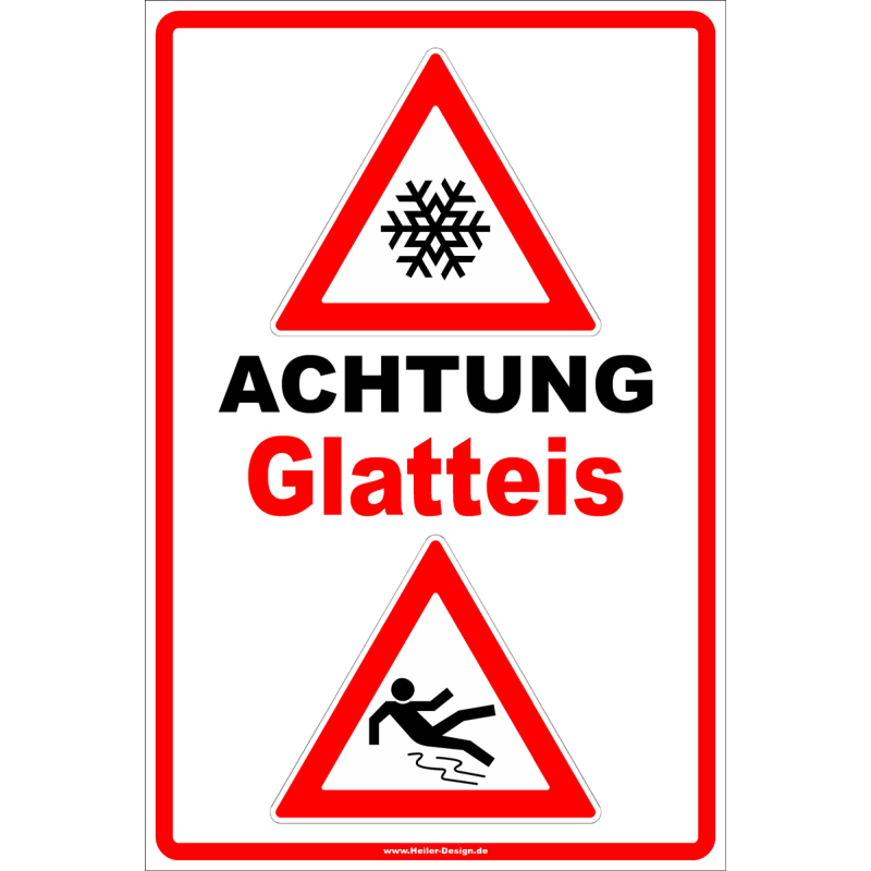 Warning Sign Caution Ice