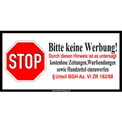 Bitte keine Werbung mit § Urteil