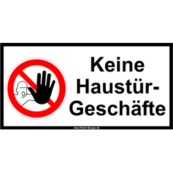 Keine Haustürgeschäfte