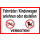 Fahrräder Kinderwagen anlehnen oder abstellen verboten