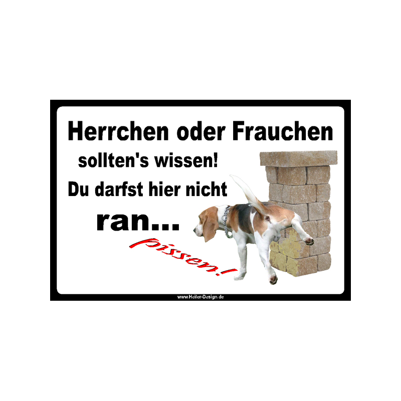 Prohibition sign Dog Your owner should know I am not allowed to pee here