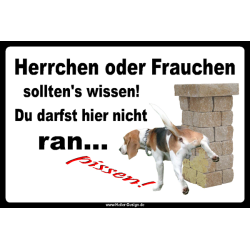 Prohibition sign Dog Your owner should know I am not...