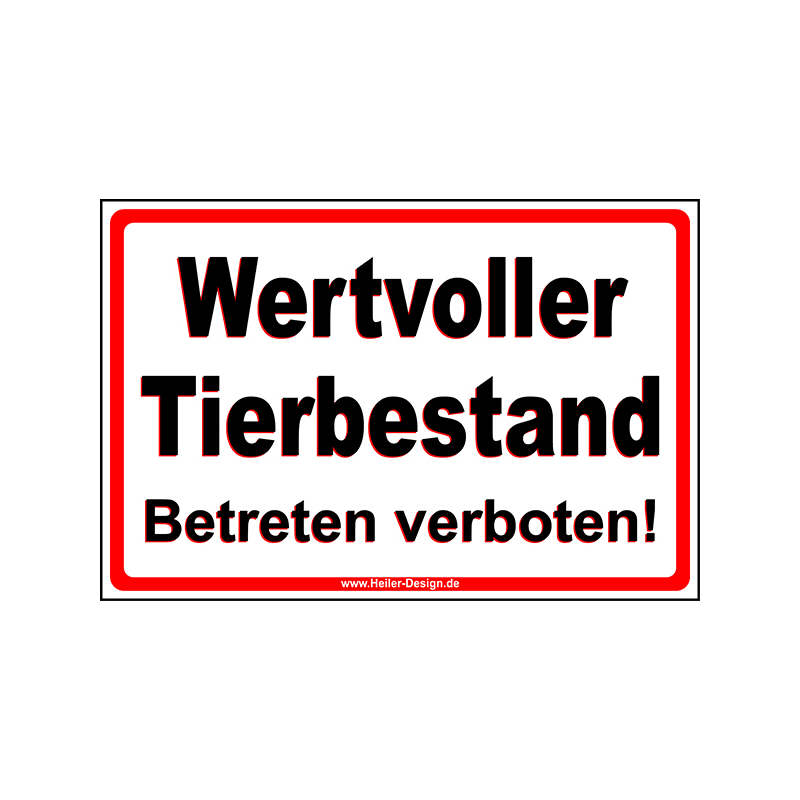 Prohibition Valuable Livestock No Entry