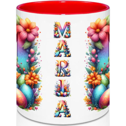 Easter mug alphabet letters A–Z personalized spring...