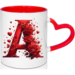 Liebestasse A-Z Buchstabentasse Valentinstag...