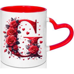 Liebestasse A-Z Buchstabentasse Valentinstag...
