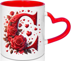 Love Mug Alphabet Letter Mug Valentine’s Day...