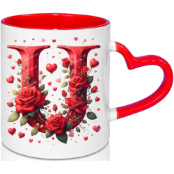Love Mug Alphabet Letter Mug Valentine’s Day...