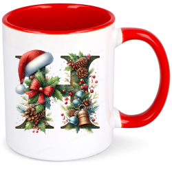 Christmas Mug Alphabet Letter Mug Xmas Personalized Gift...