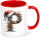Weihnachtstasse A-Z Buchstabentasse Xmas Personalisiert Geschenkidee P Nein nicht gewünscht