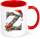Christmas Mug Alphabet Letter Mug Xmas Personalized Gift Idea Z Yes with Text First Name Initials
