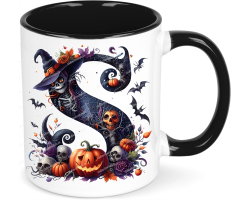 Halloweentasse A-Z Buchstabentasse Gruselig...