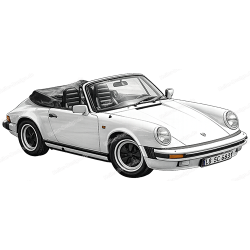 Bleistift Zeichnung Porsche 911 Kunstdruck Leinwand...