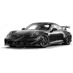 Bleistift Zeichnung Porsche 911 Kunstdruck Leinwand...