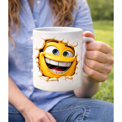 Funny Emoji Mug 3D Cartoon customizable