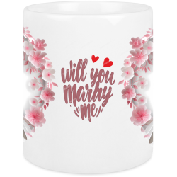Mug Coffee Cup Marriage Wedding Will You Marry Me Romantic Proposal Mug