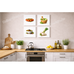 Mediterranean Kitchen Herb & Vegetable Canvas on...