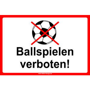 Ball spielen verboten! - 1