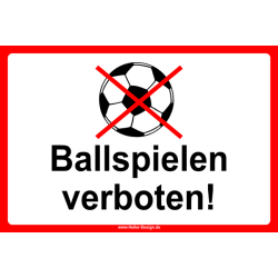 Ball spielen verboten! - 1