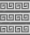 Wall Border Meander Square Pattern Grey Modern Geometric