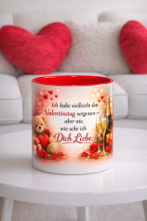 Tasse Kaffeebecher Ich habe vielleicht den Valentinstag...