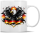 Mug Germany Eagle with Flames and Waving Black Red Gold Flag Powerful Patriotic Design with Detailed Federal Eagle Artwork